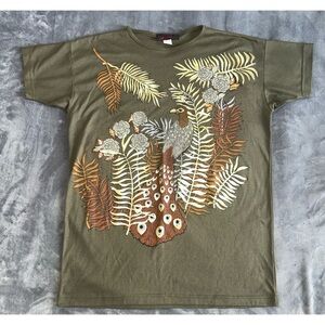 Vintage Tee with Botanical Print